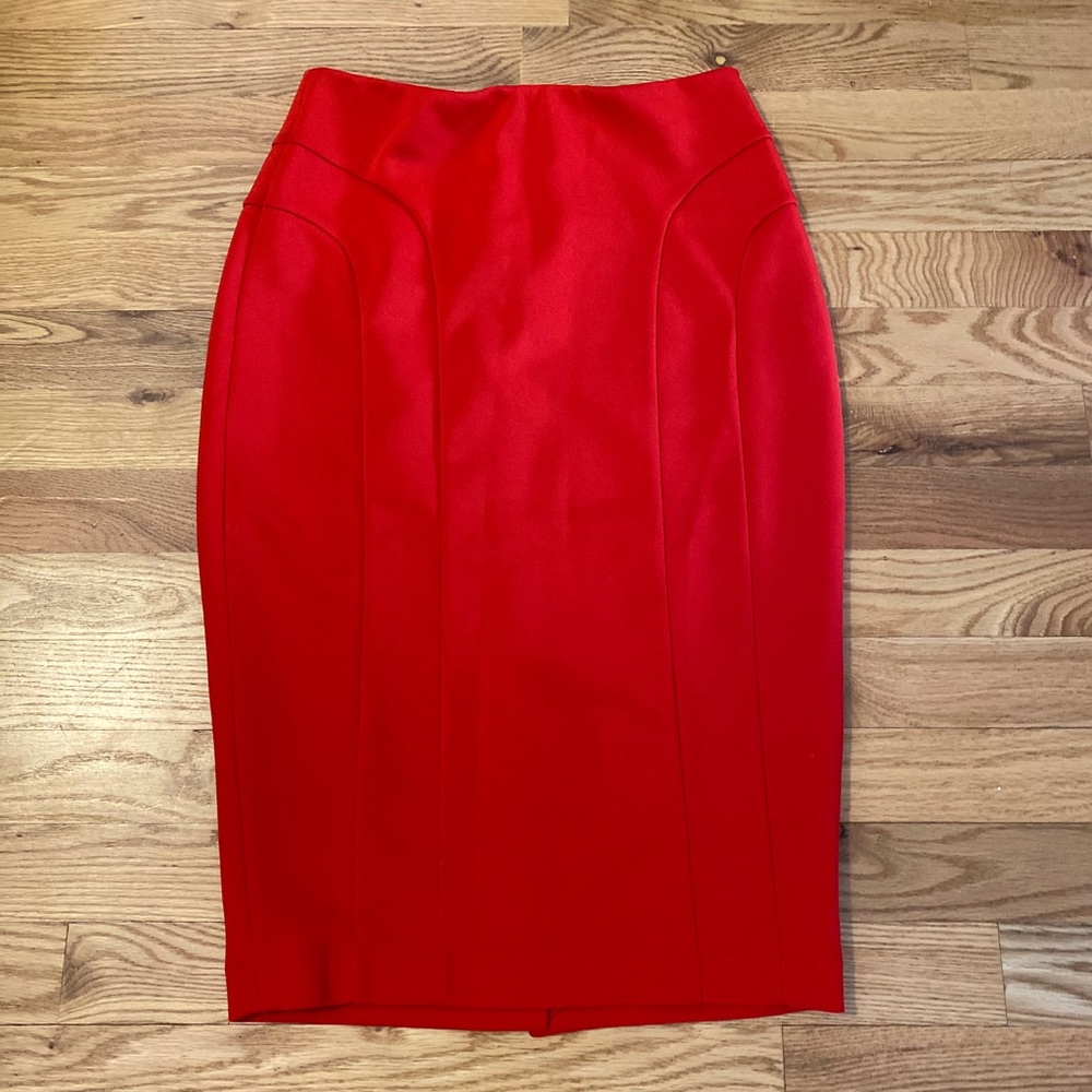 The Limited red pencil skirt, size 0-4